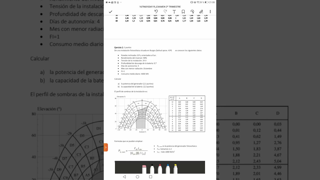 Examen de fotovoltaica 2022-2023