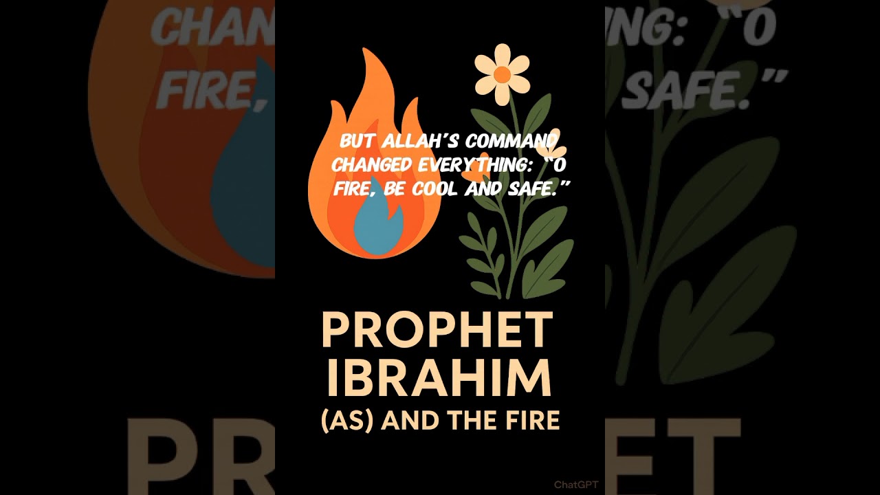 Prophet Ibrahim (AS) and fire, the miracle of faith 💖