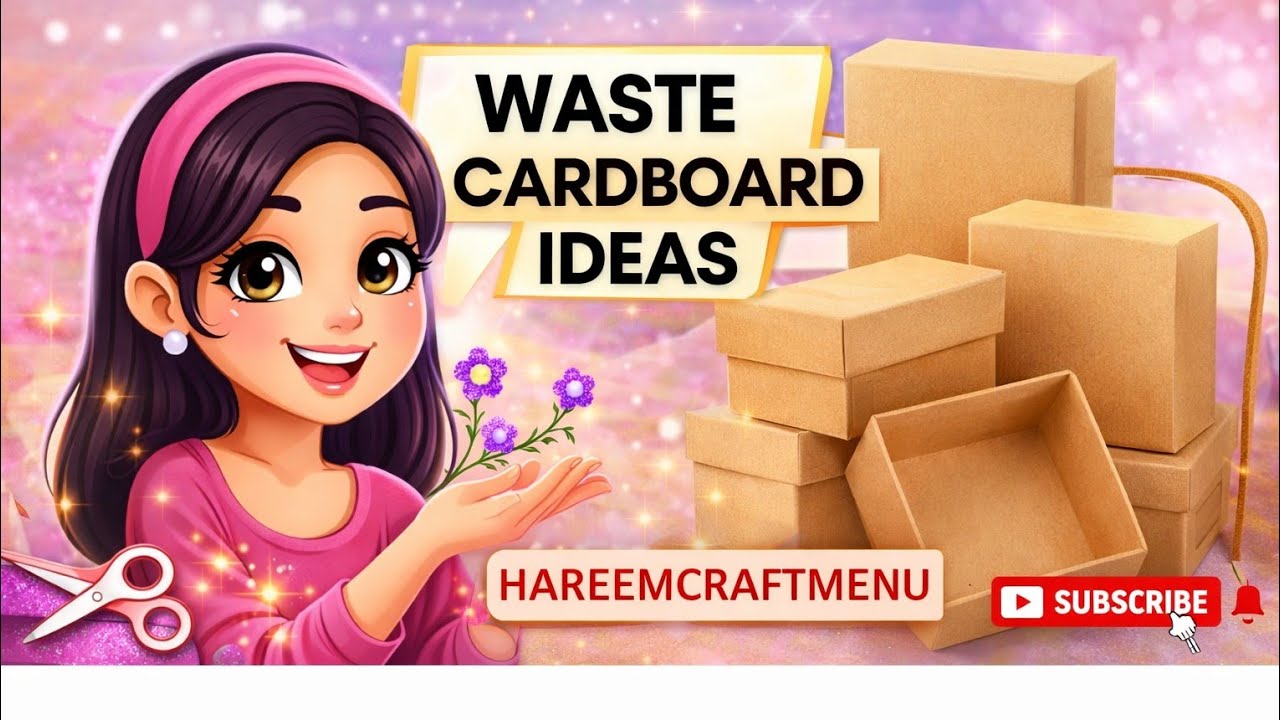  Waste Cardboard Storage Box Ideas |DIY craft💜