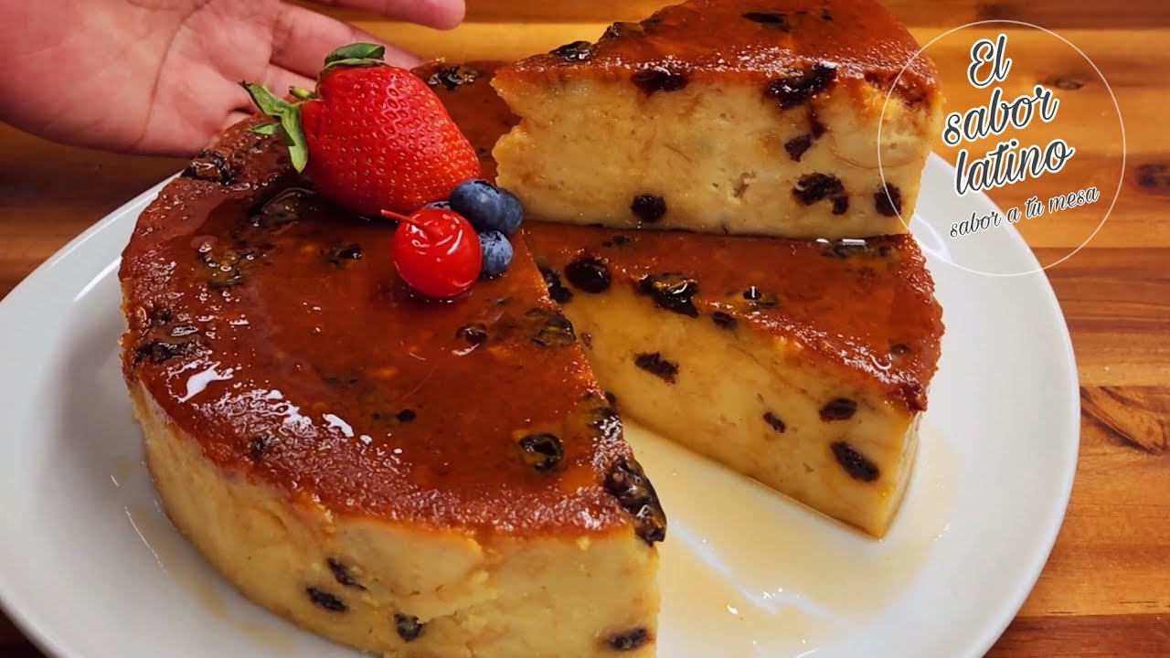 🔴Como hacer Budin de Pan 💕Casero Fácil y Rico-El sabor latino