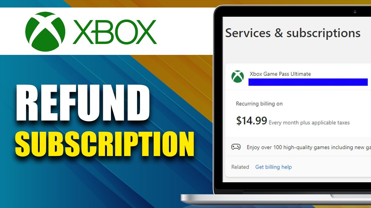 How To Refund Xbox Game Pass Subscription On PC/Laptop