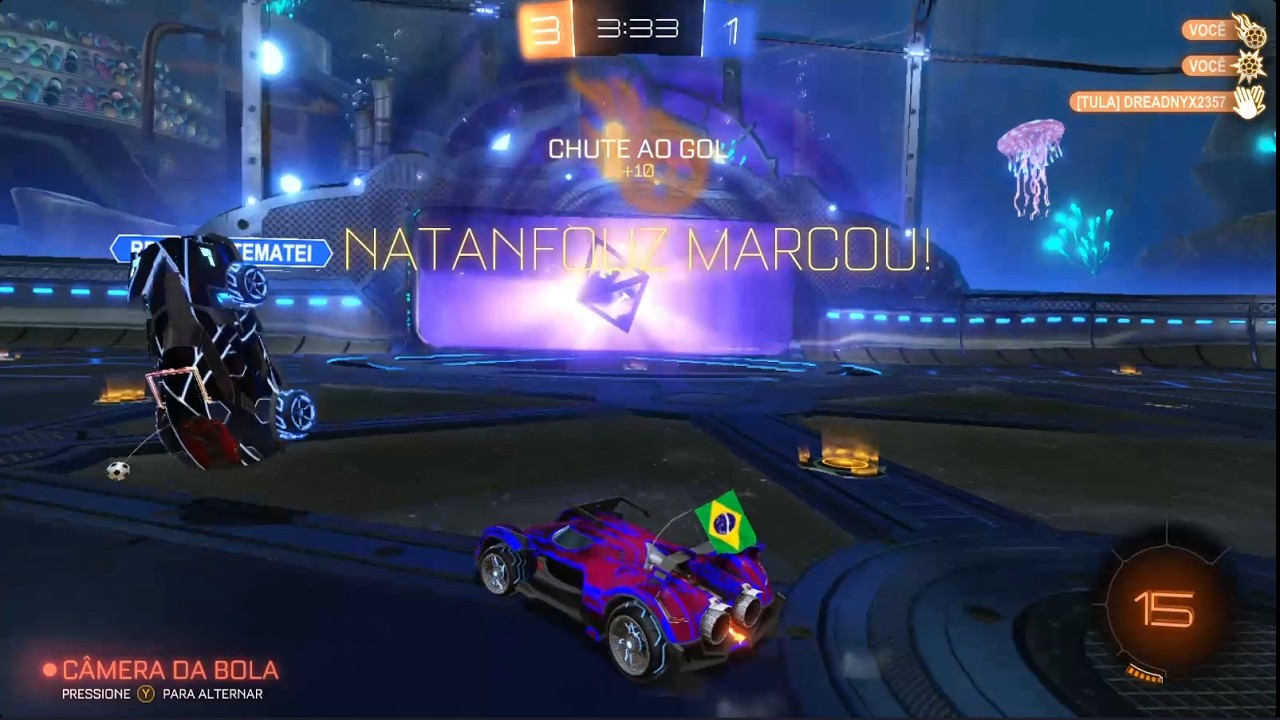 Um 4x1 lindo no ranqueado do Rocket League. Sem comentários