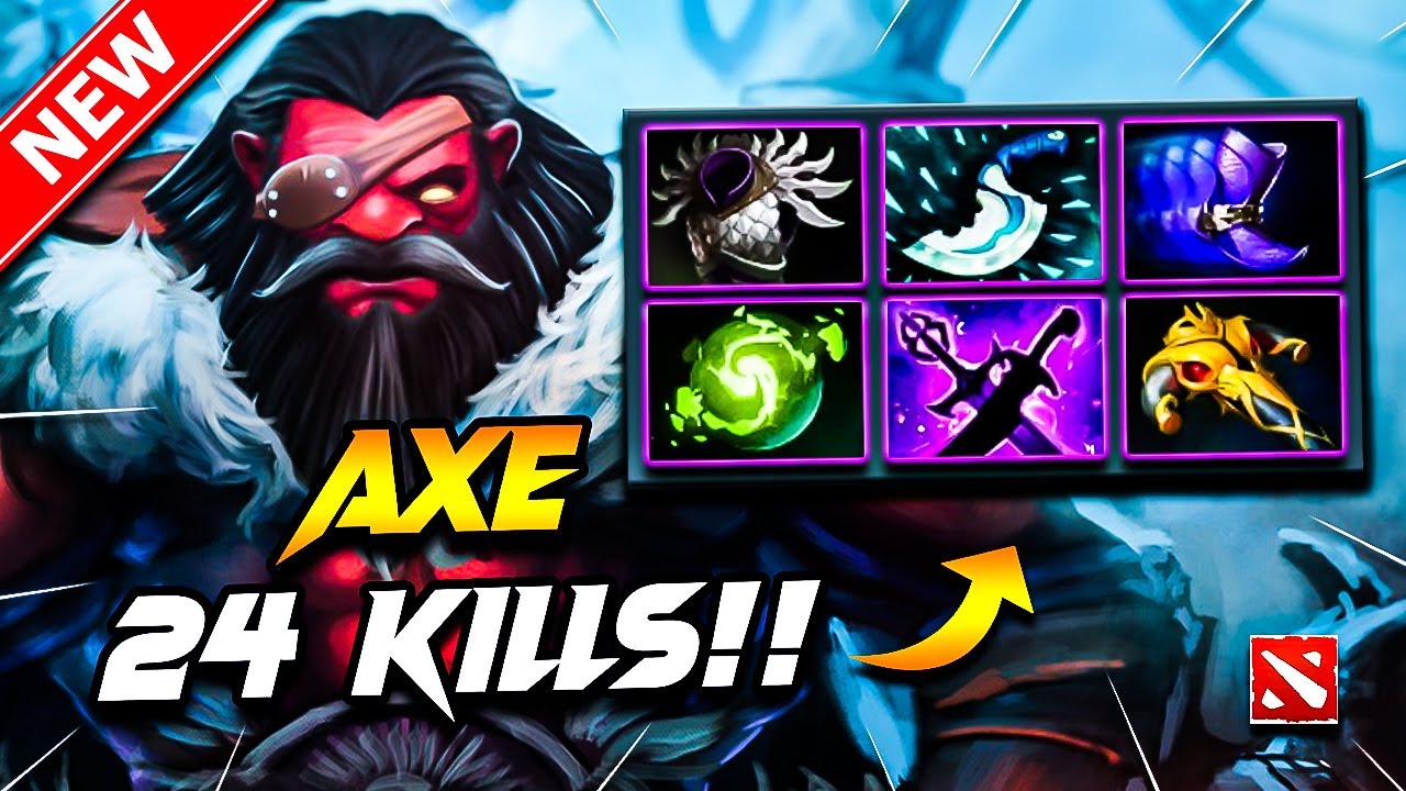 Dota 2 AXE Gameplay | 24 Kills AXE DOTA 2 Gameplay | AXE Carry Build Pro Gameplay Dota 2 Guide 7.39