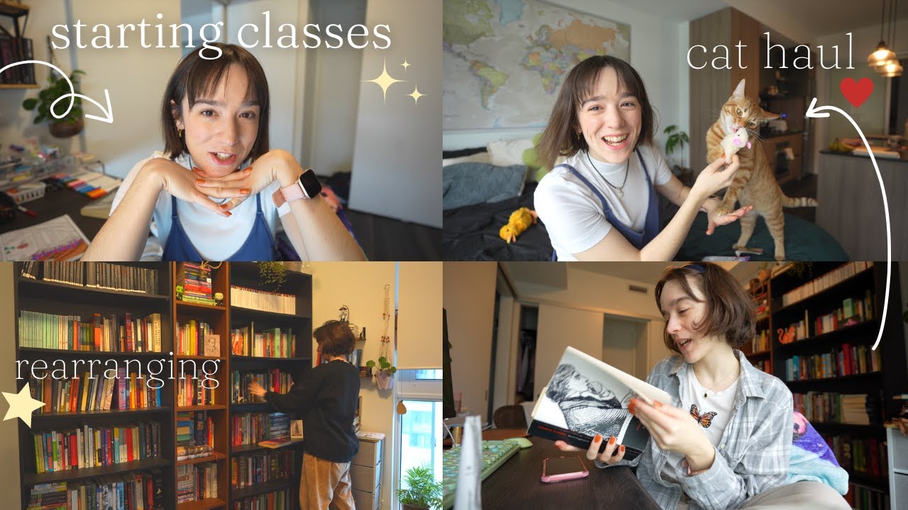 DAYS IN MY LIFE: going back to uni, book unhaul, Calcifer reviews cat toys
