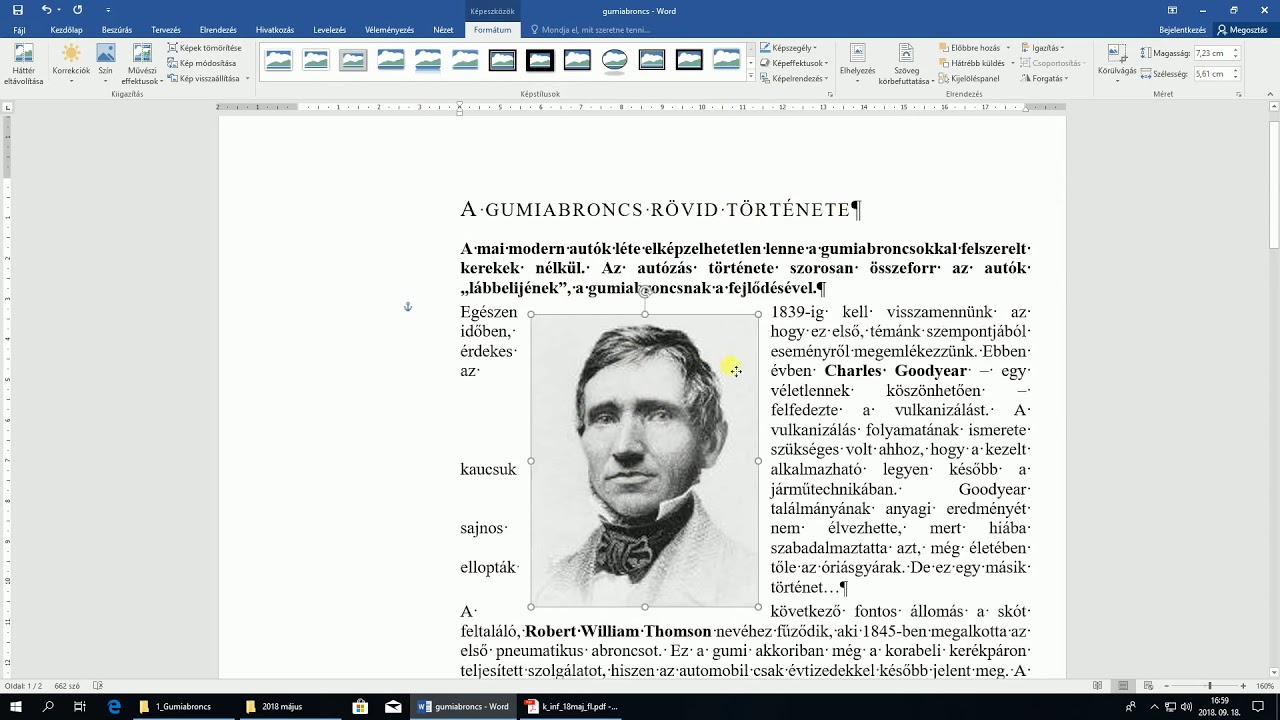 Informatika érettségi középszint 2018 május szövegszerkesztés