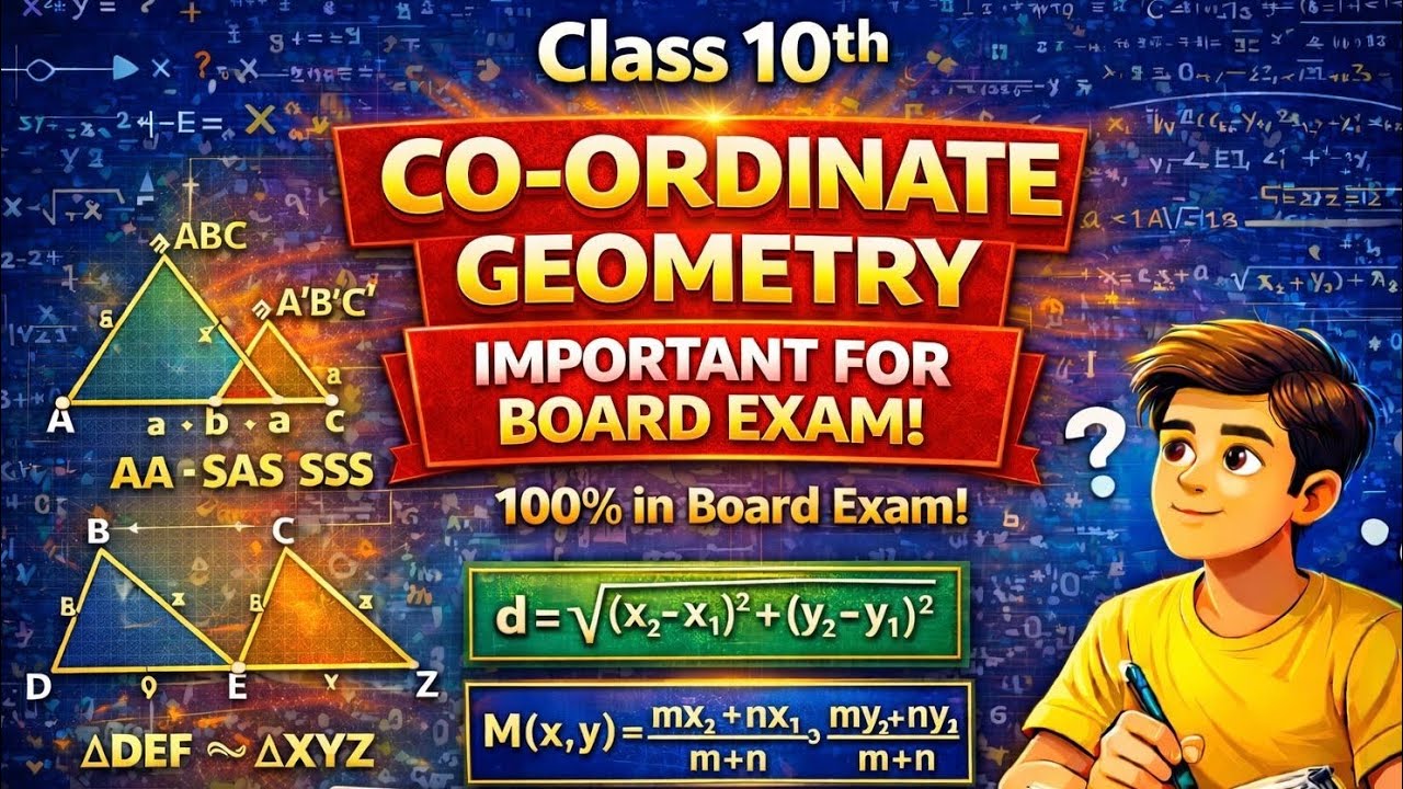 Board Exam 2026 | Co-ordinate Geometry Complete Chapter | आसान ट्रिक्स के साथ