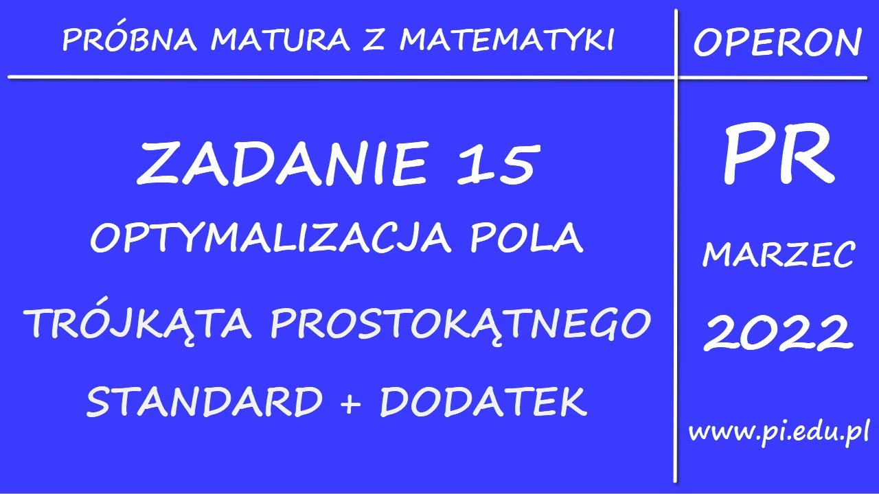 Matura z OPERONEM. Marzec 2022. PR. Zadanie 15