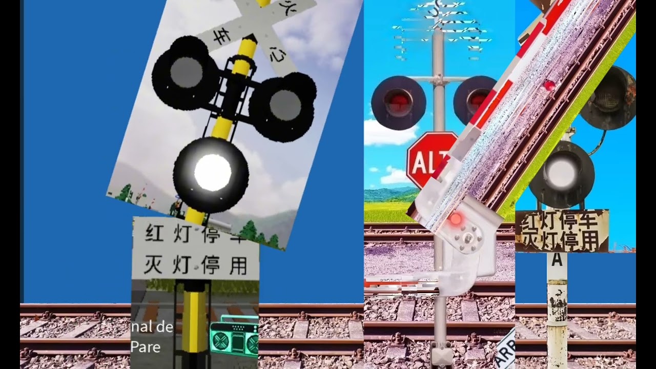 Via Férrea cruzamento da China velha encontrar um novo que tava velho