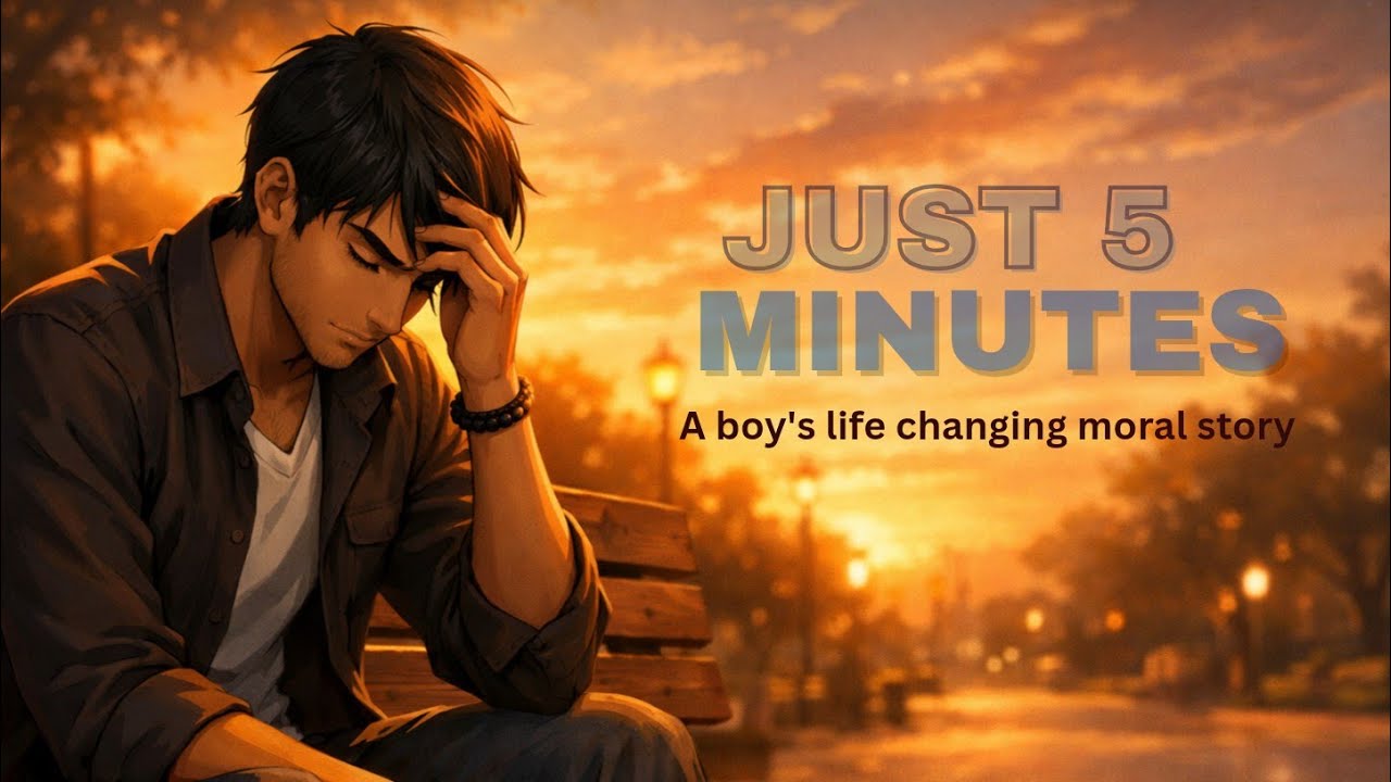 Importance of 5 minutes |Don't waste your time| short story - Big lesson | English With Moral tales
