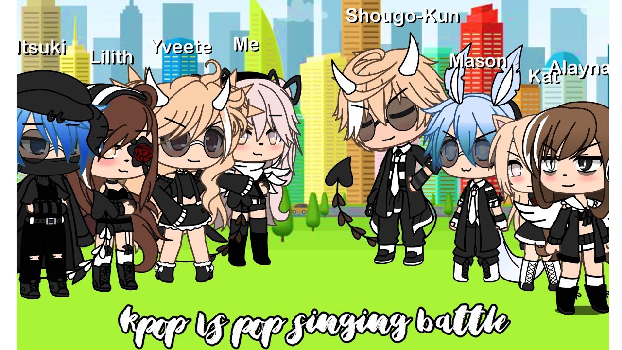 Kpop vs pop singing battle [Gacha life] UwU 200 sub special