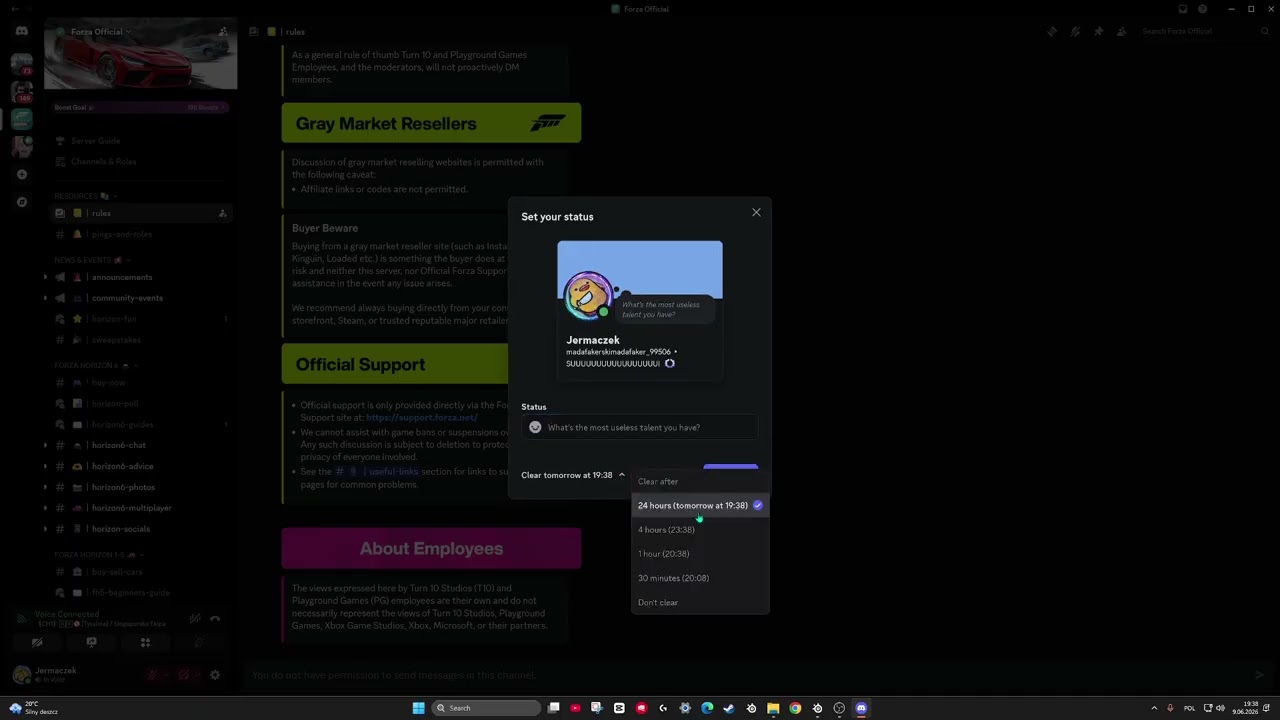 Discord: How to Change Status