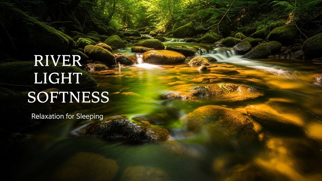 Natural Forest Ambience with Green Stream Flow for Sleep Meditation Stress Relief and Calm Focus