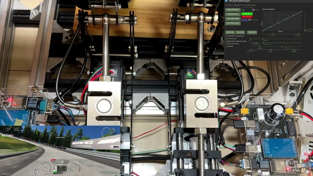 Assetto Corsa DIY Active Pedal effect testing