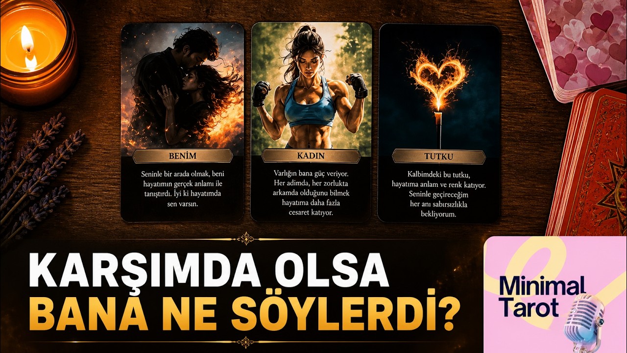 Karşımda Olsa Bana Ne Söylerdi? #tarot #keşfet #minimaltarot 