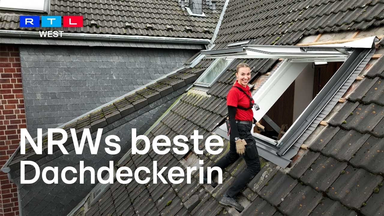 Marleen G&ouml;tz (20) ist die beste Dachdeckerin NRWs | RTL WEST