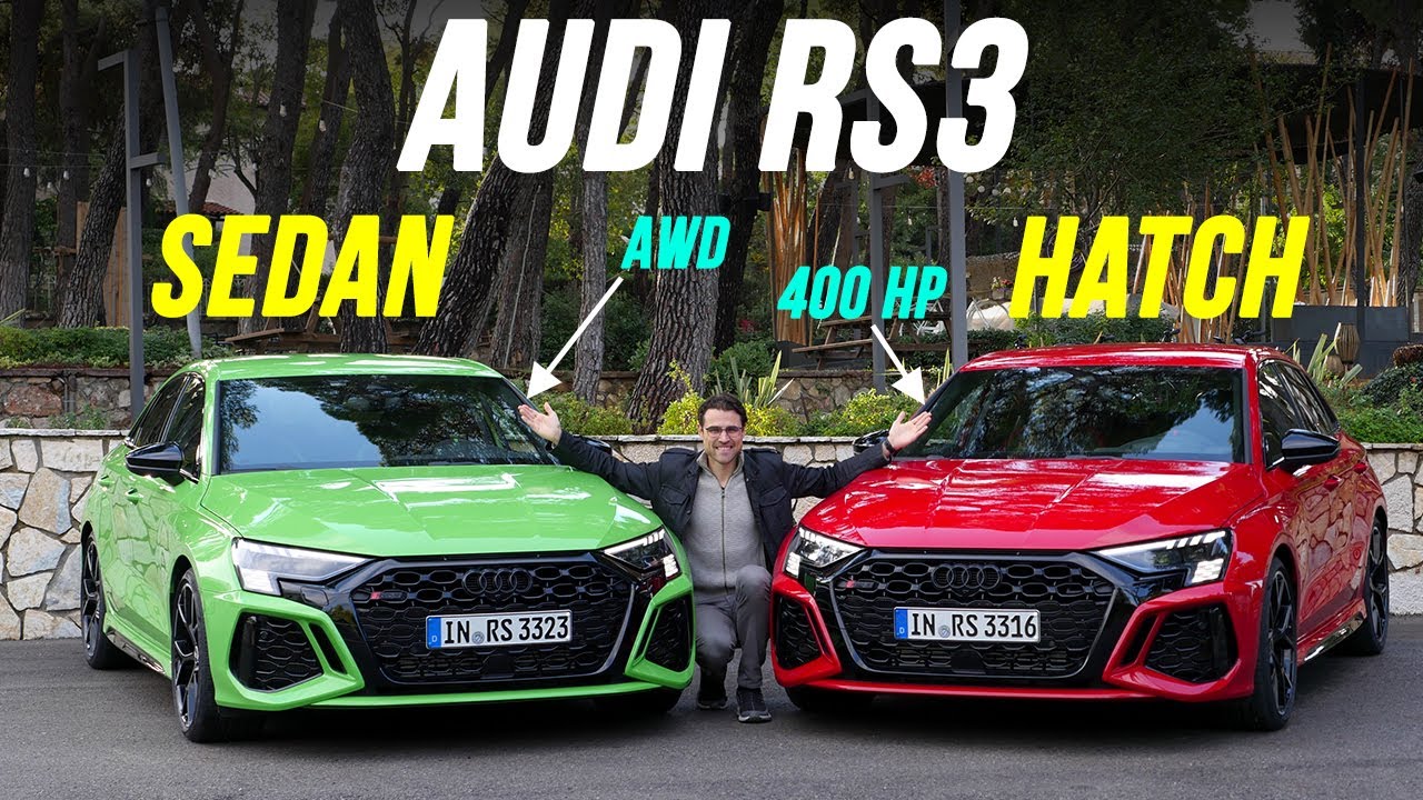 all-new 2022 Audi RS3 🏁 review sedan vs hatch drifting, racetrack & daily 5-cyl drive!