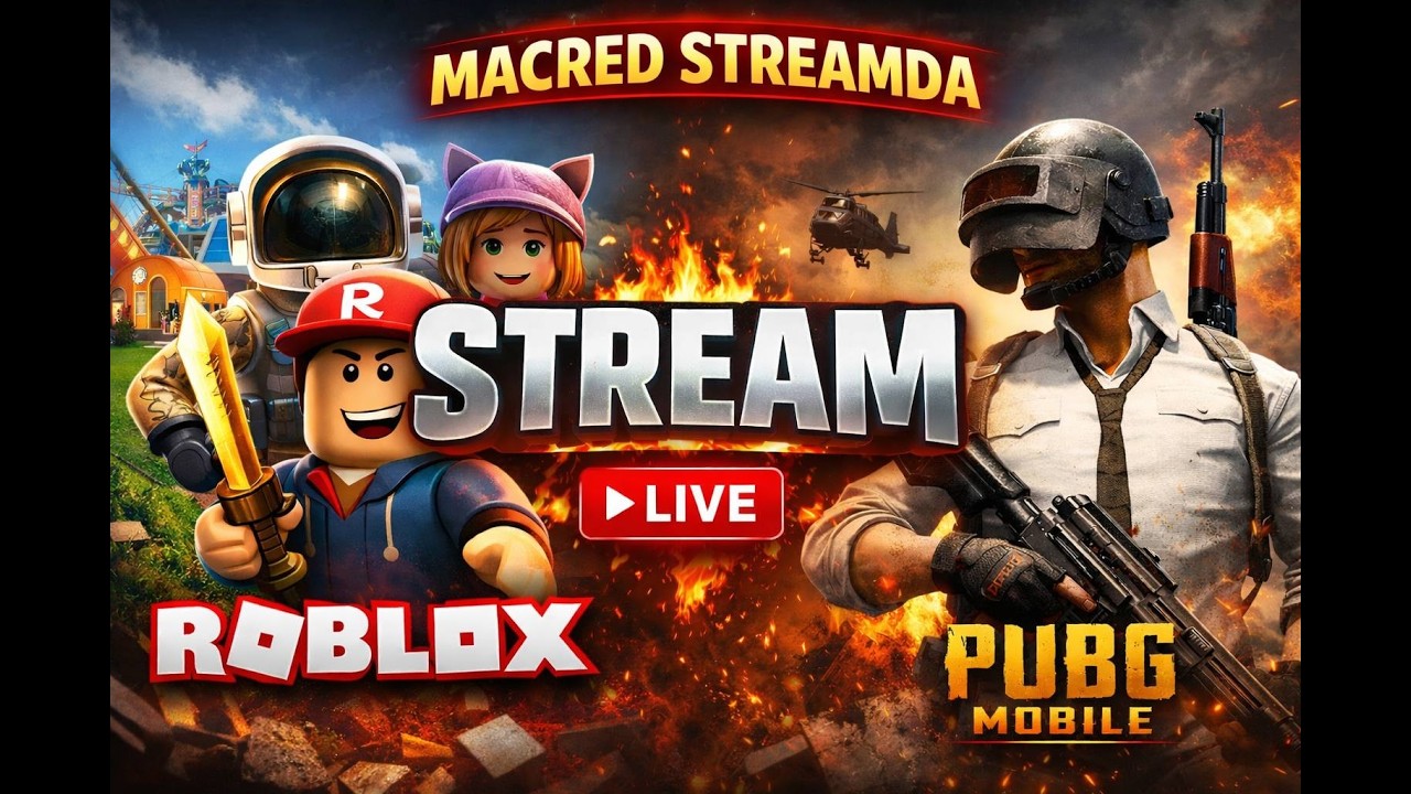 ROBLOX vs PUBG MOBILE 🔥 Qaysi biri kuchli? Live Stream | Macred Streamda Quyonchalar🐰