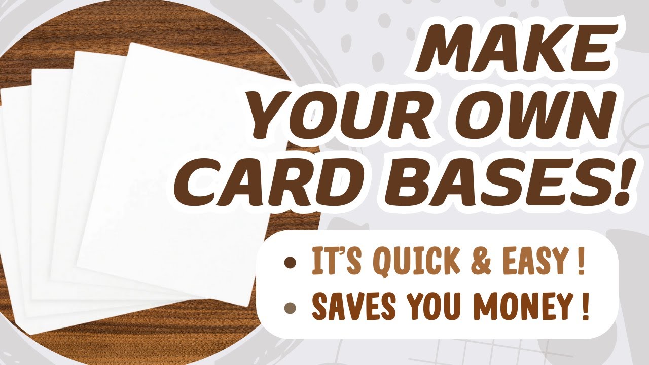 How to make YOUR OWN CARD BASES | DIY handmade greeting card bases tutorial