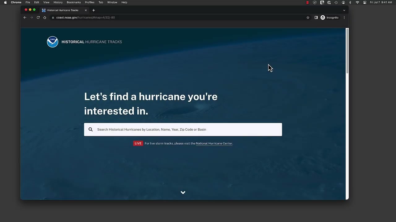 Finding and downloading NOAA NHC best track data