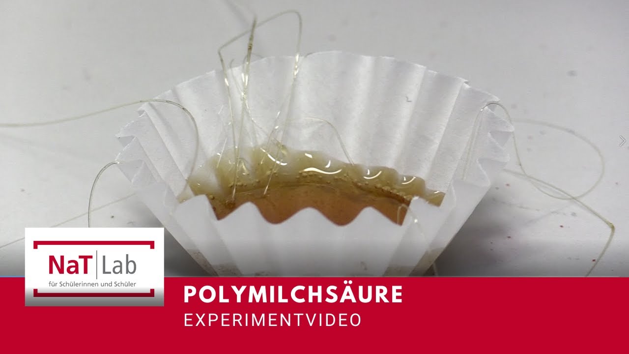 Synthese von Polymilchs&auml;ure aus Milchs&auml;ure &ndash; Experiment f&uuml;r den Unterricht Chemie