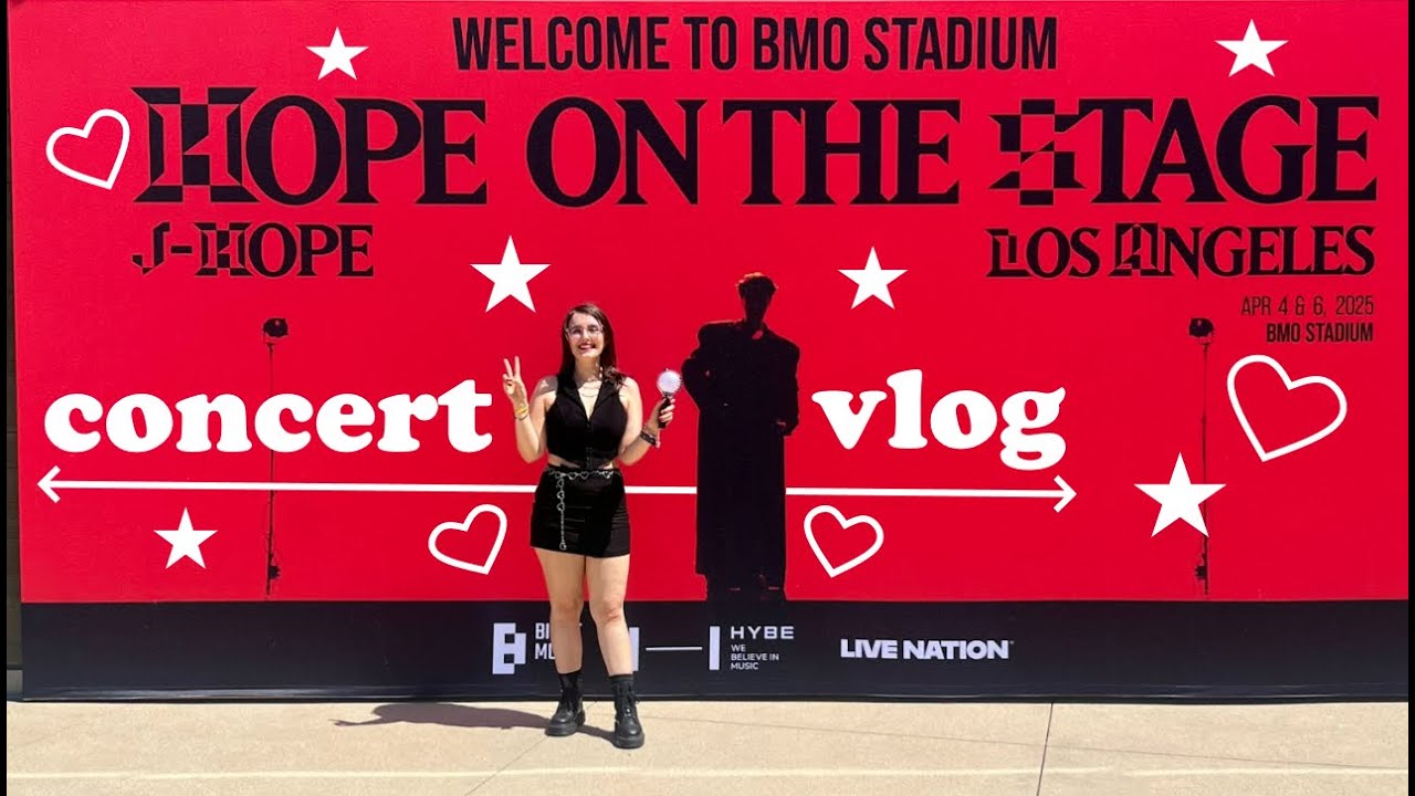 ❤️‍🔥 j-hope ‘hope on the stage’ tour ❤️‍🔥 concert vlog in los angeles day two bmo stadium 250406 🐿️