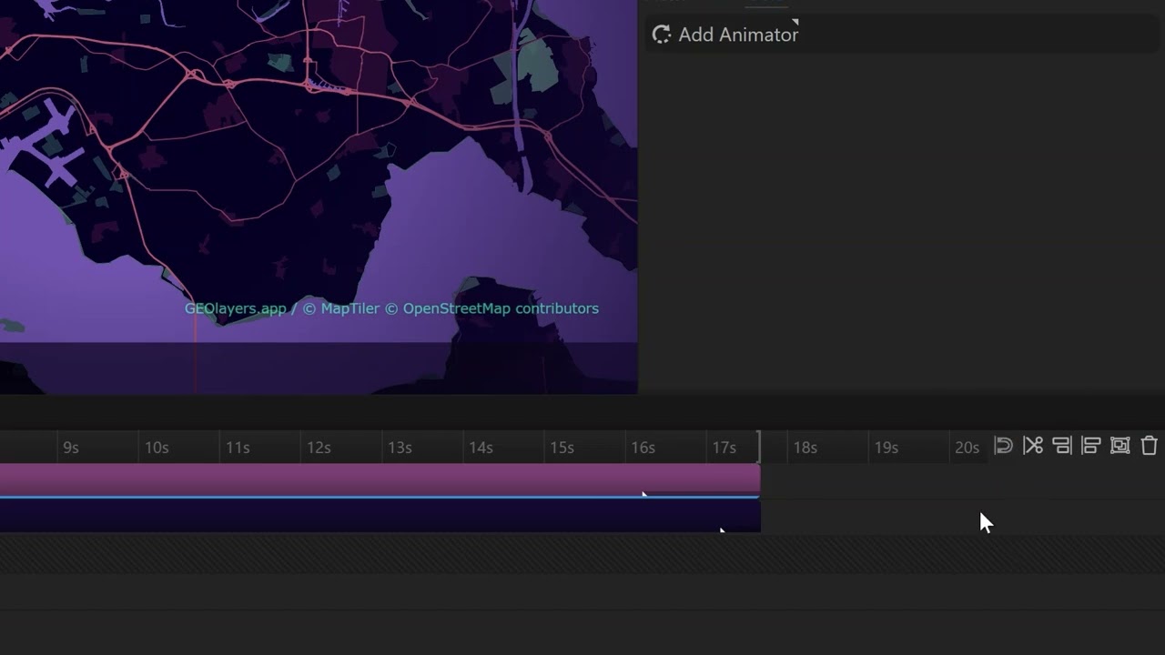 GEOlayers app - Animate with Timeline items