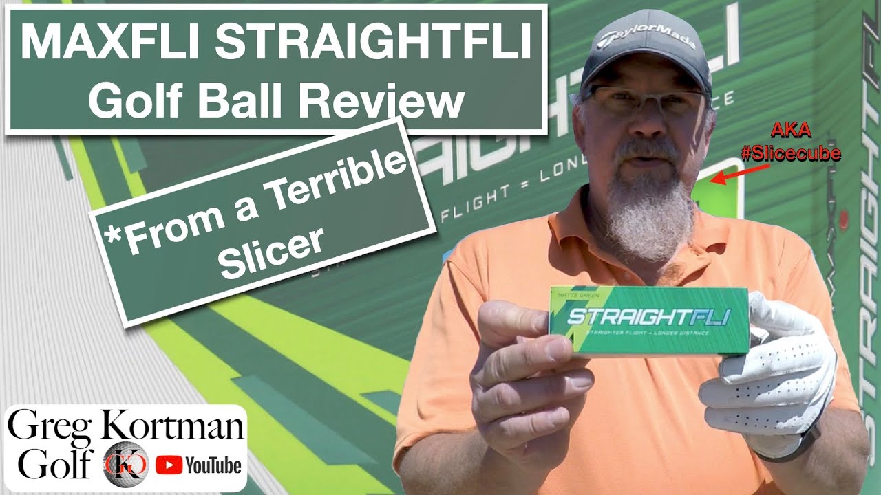 Maxfli Straightfli Golf Ball Review ...From a Terrible Slicer.  AKA #slicecube