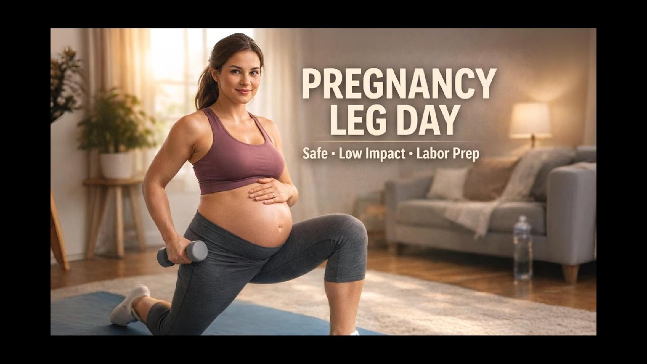 Pregnancy Leg Day Workout (Safe, Low Impact & Labor-Prep Friendly)