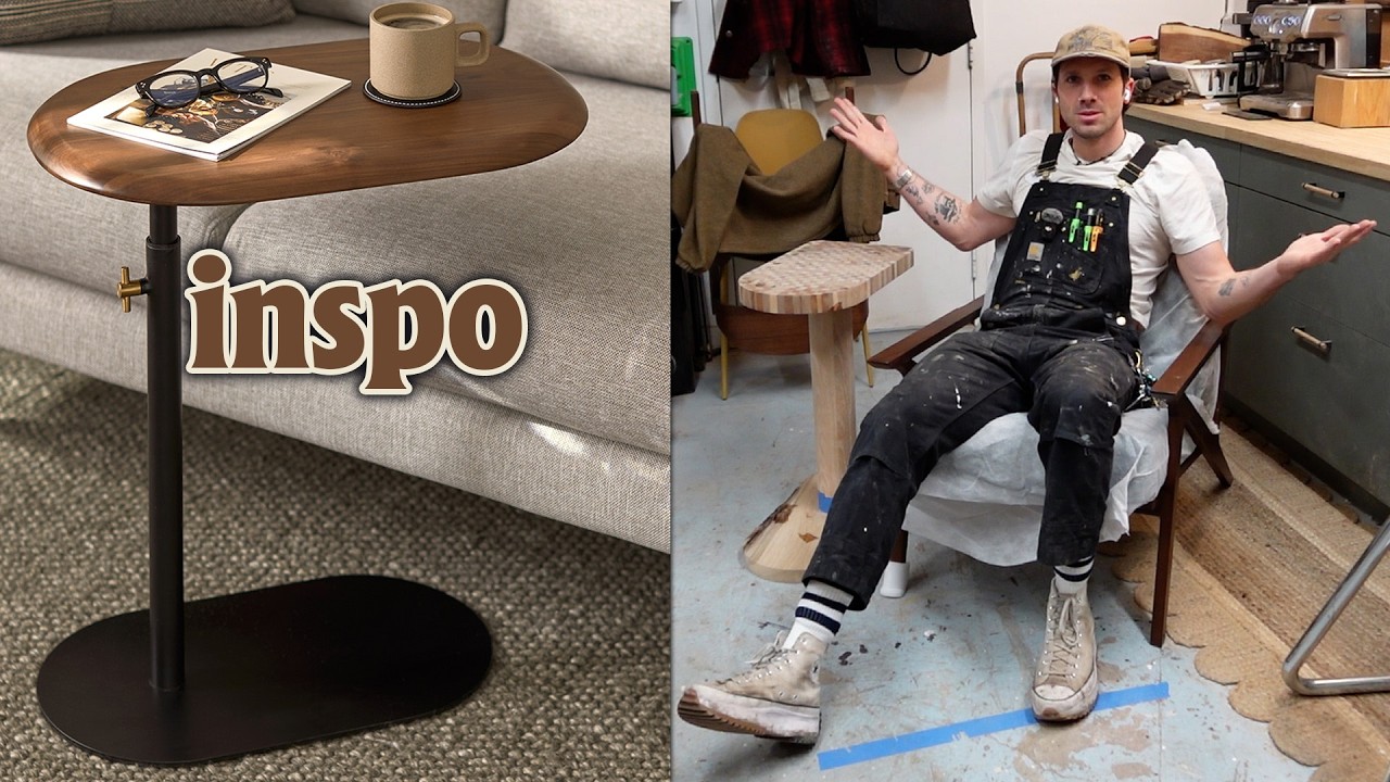 $30 DIY C Side Table | Small Space Solution