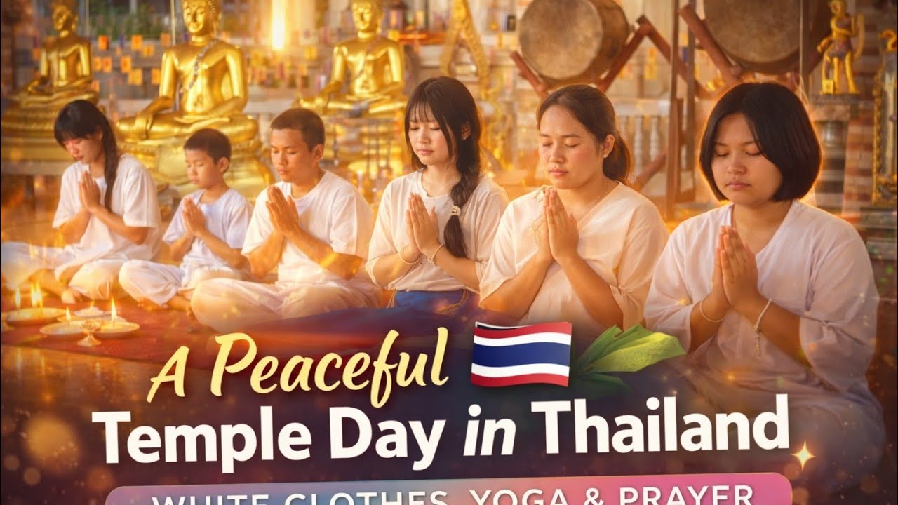 Finding Peace at a Thai Temple | Yoga and Prayer Ceremony