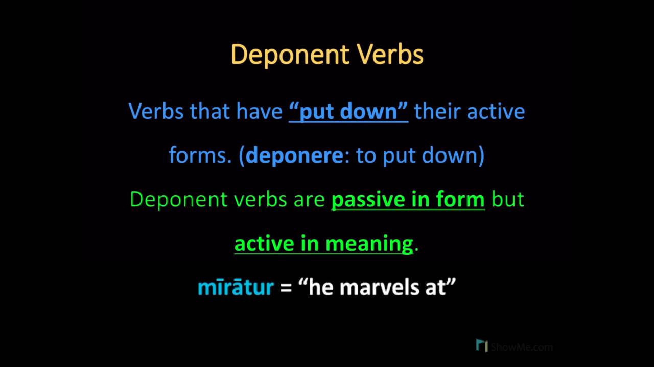 15 Deponent Verbs