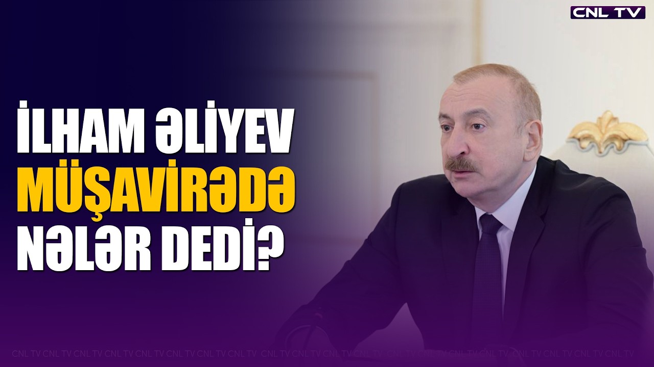 İlham Əliyevin müşavirədə çıxışı