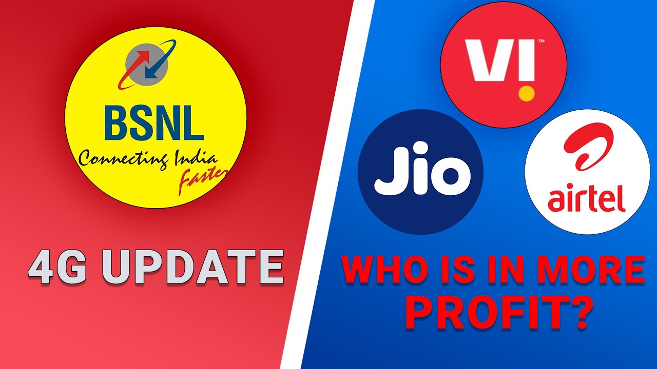 BSNL 4G Latest Update || Airtel, Jio Vi Official Report [ARPU, Subscribers and Net Profit]