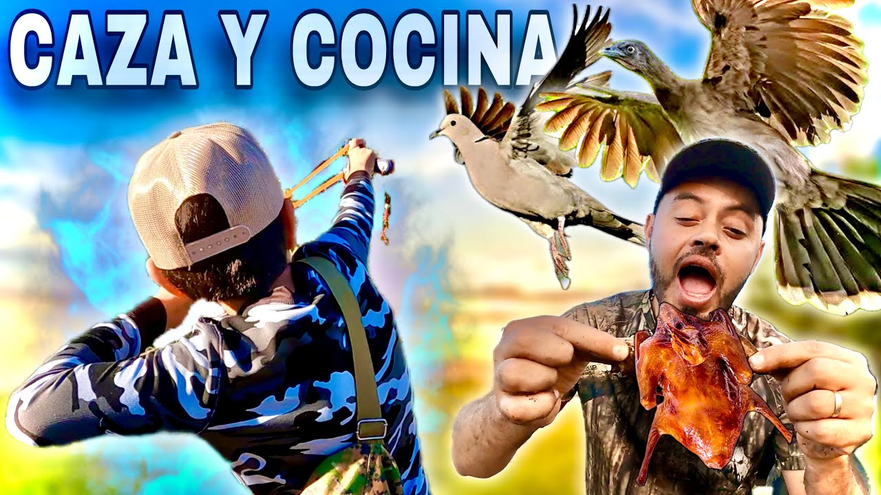 Emocionante CACERIA CON RESORTERA de PALOMAS y CUICHIS