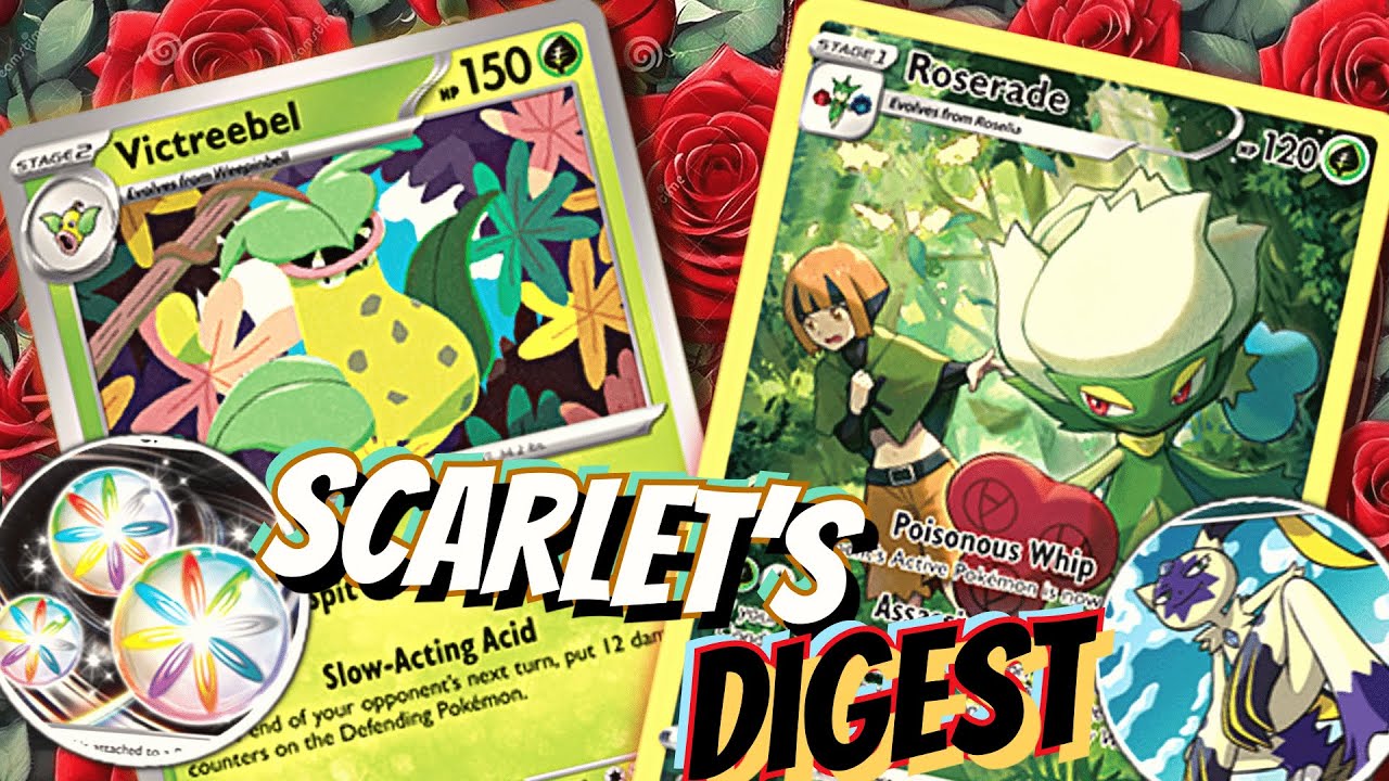 Victreebel Deck. 🌱☣️ Deadly Acid Spit! W/ Roserade, Weepinbell & Reversal Energy. PTCGL SV 151