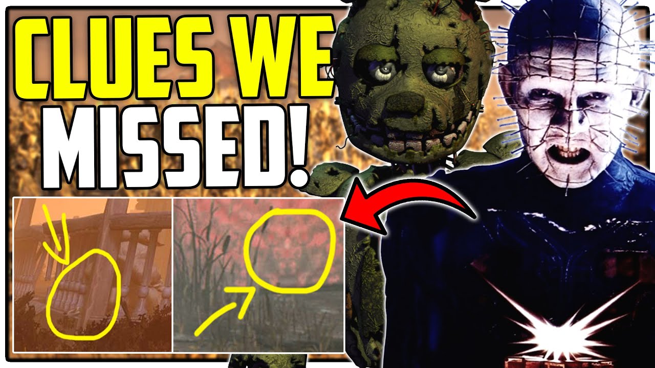 CLUES YOU MAY HAVE MISSED! POSSIBLE SPRINGTRAP OR HELLRAISER TEASES?! - Dead by Daylight