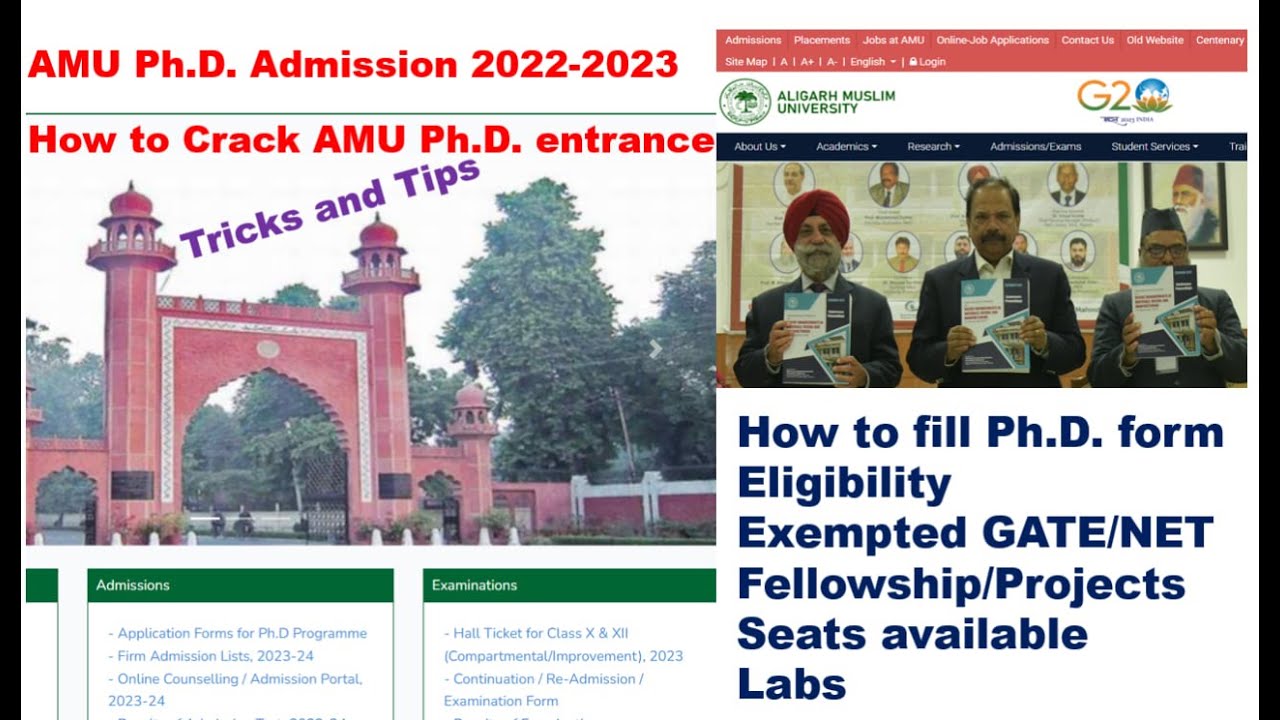 AMU PhD admission form #Seats#AMU#Seats#AMUPaper#Phdpaper#Phd2023#GATE#JRF#NET#Vacancy#Zoo#Bot#Biote