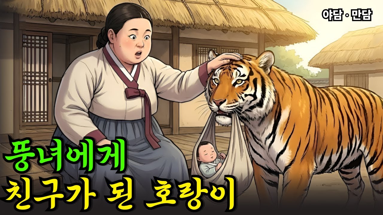 과부에게 복덩이로 은혜갚는 호랑이 |야담|옛날이야기|사연