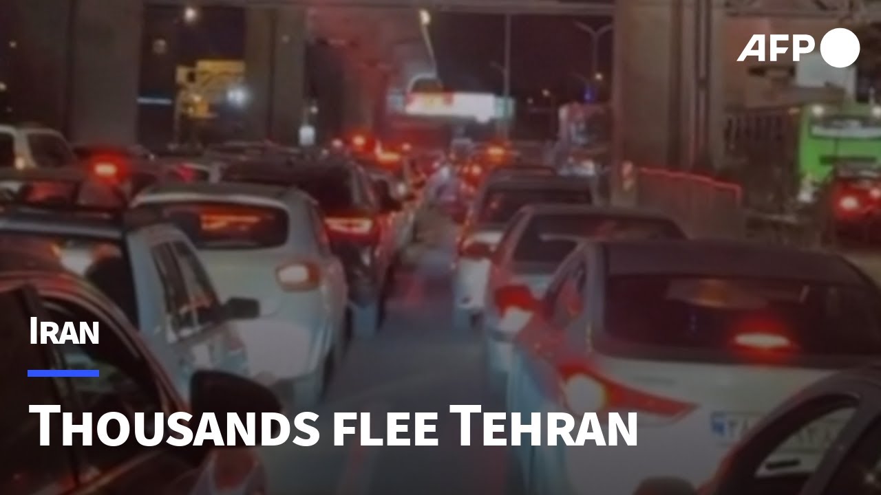 Heavy traffic in Tehran as Iranians attempt to leave the capital | AFP