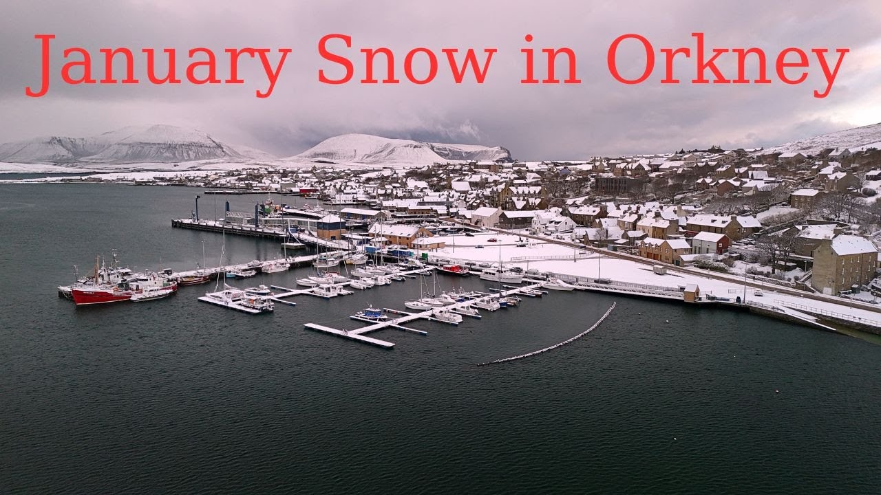 Early snow in Orkney