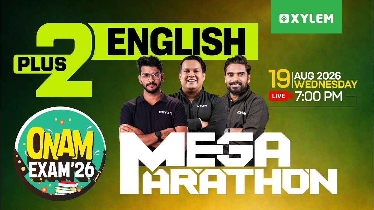 Plus Two Onam Exam 2026 English | Mega Marathon | Chapters , Discourses, Grammar | Xylem Plus Two