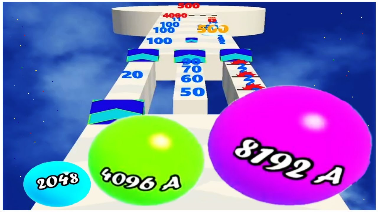 Number Rush Merge and Run Vs Number Merge Ball Number Games