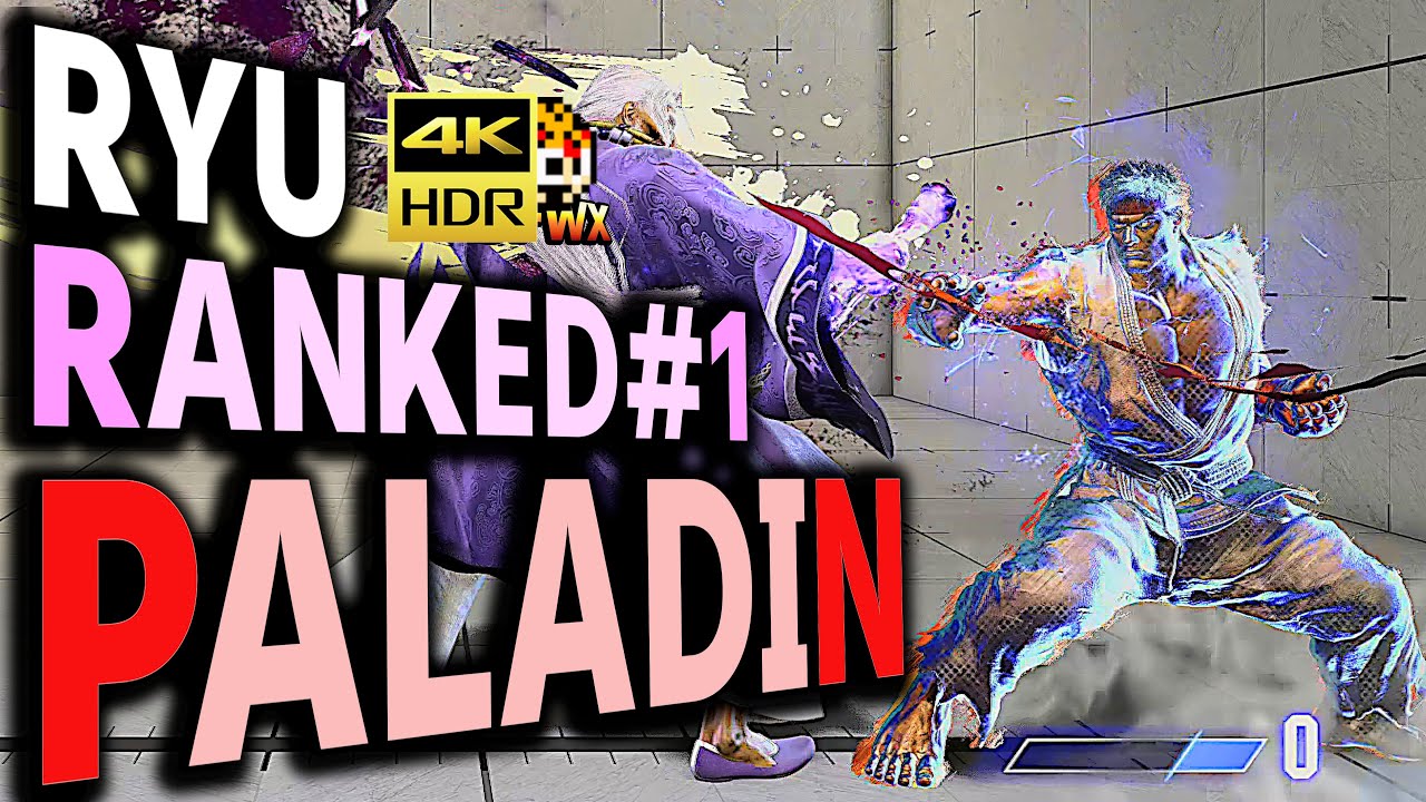 SF6: Paladin  Ryu Ranked No1  VS JP | sf6 4K Street Fighter 6