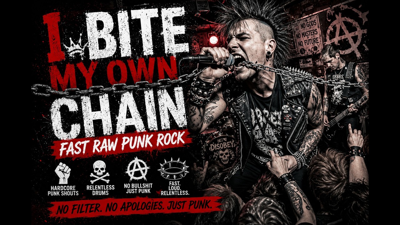 I Bite My Own Chain – Fast Raw Punk Rock | Hardcore Punk Shouts & Relentless Drums