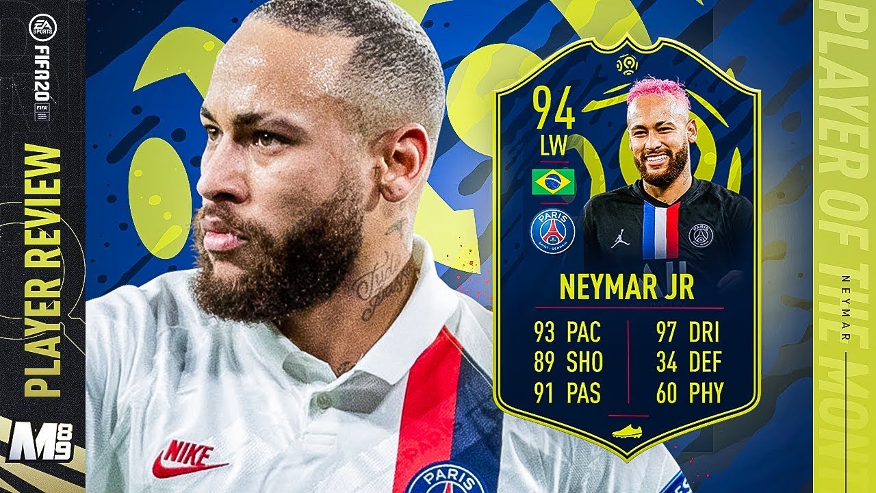 ОБЗОР ИГРОКА POTM NEYMAR | ОБЗОР ИГРОКА МЕСЯЦА NEYMAR С РЕЙТИНГОМ 94 | FIFA 20 Ultimate Team