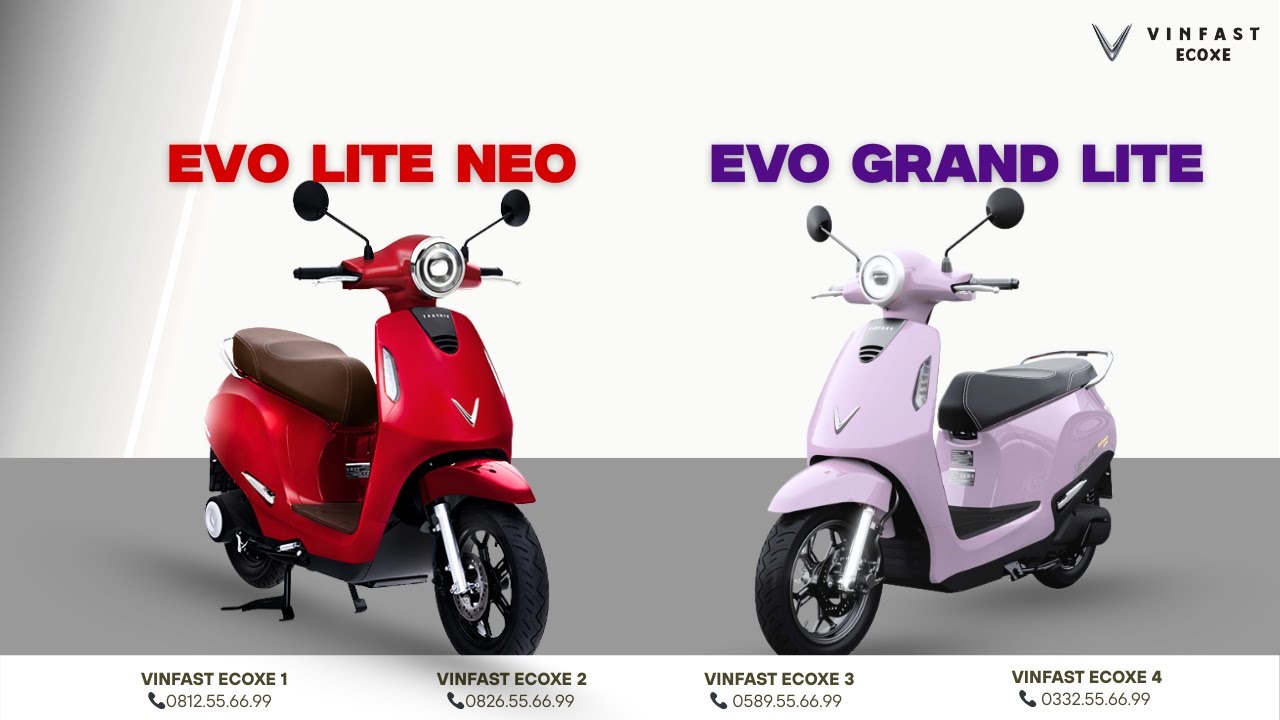 So sánh VinFast Evo Grand Lite và Evo Lite Neo: Xe học sinh cùng phân khúc giá thì nên mua xe gì ?