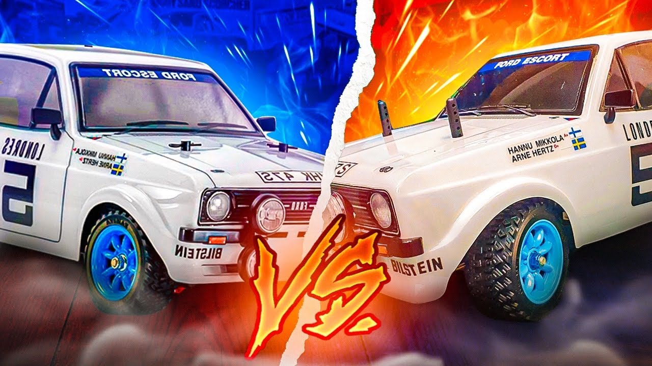 Tamiya Escort M-08 VS MF-01X Handling Test Comparison 2WD Vs 4WD (RC Car Chassis Review) EuroRC