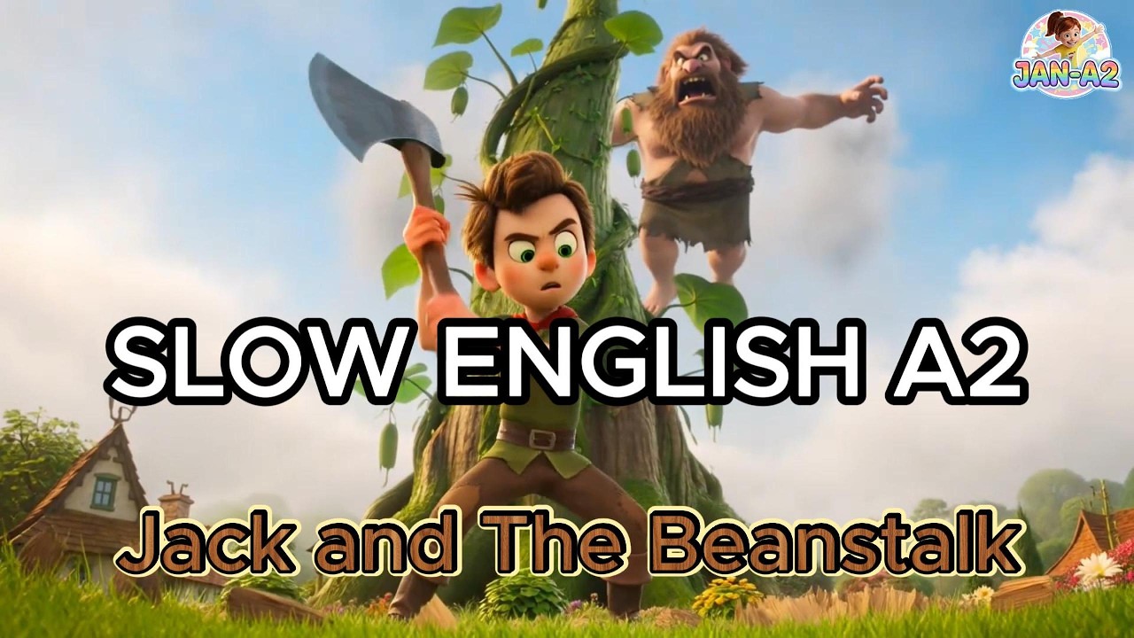 Jack and the Beanstalk is a classic English story for kids (A2 level) 🪴🇬🇧
