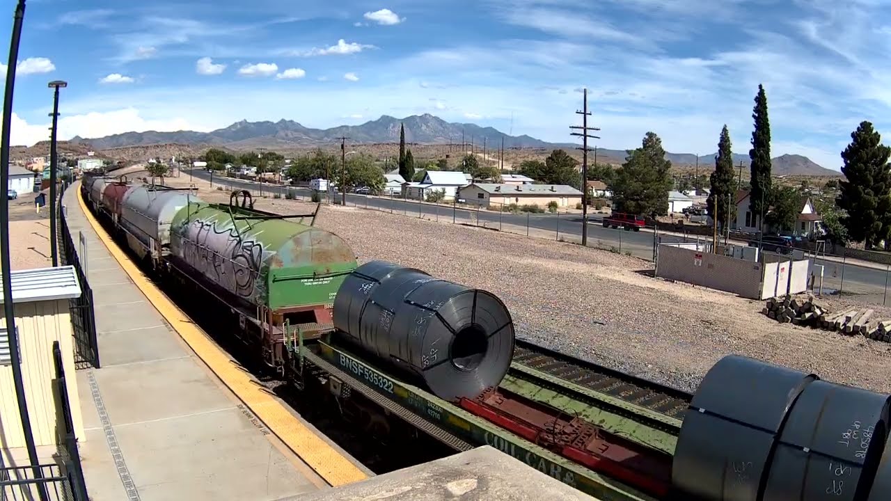 Steel Coil Train heading West at Kingman