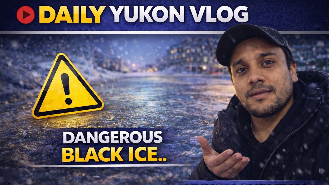 ❄️ What black ice actually looks like